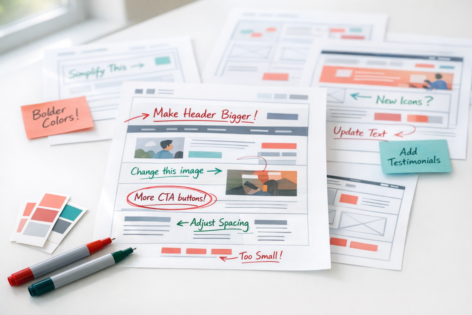 how to give useful feedback on a website design