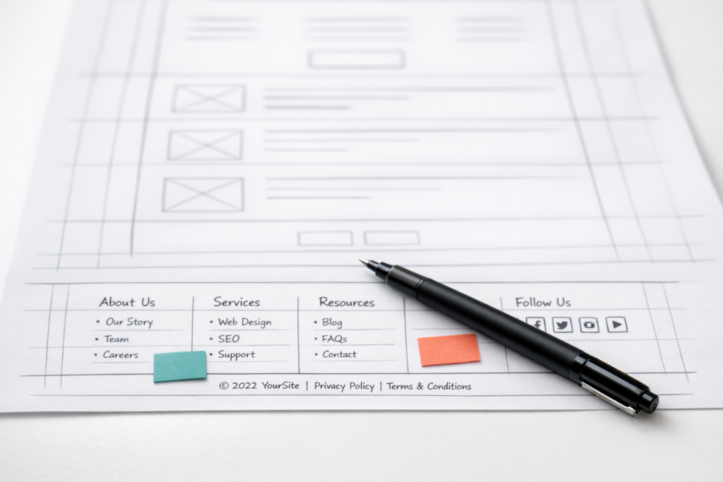 what makes a good website footer